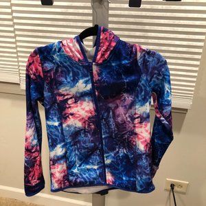 Girl's SO Tie Die Zip Up Hoodie